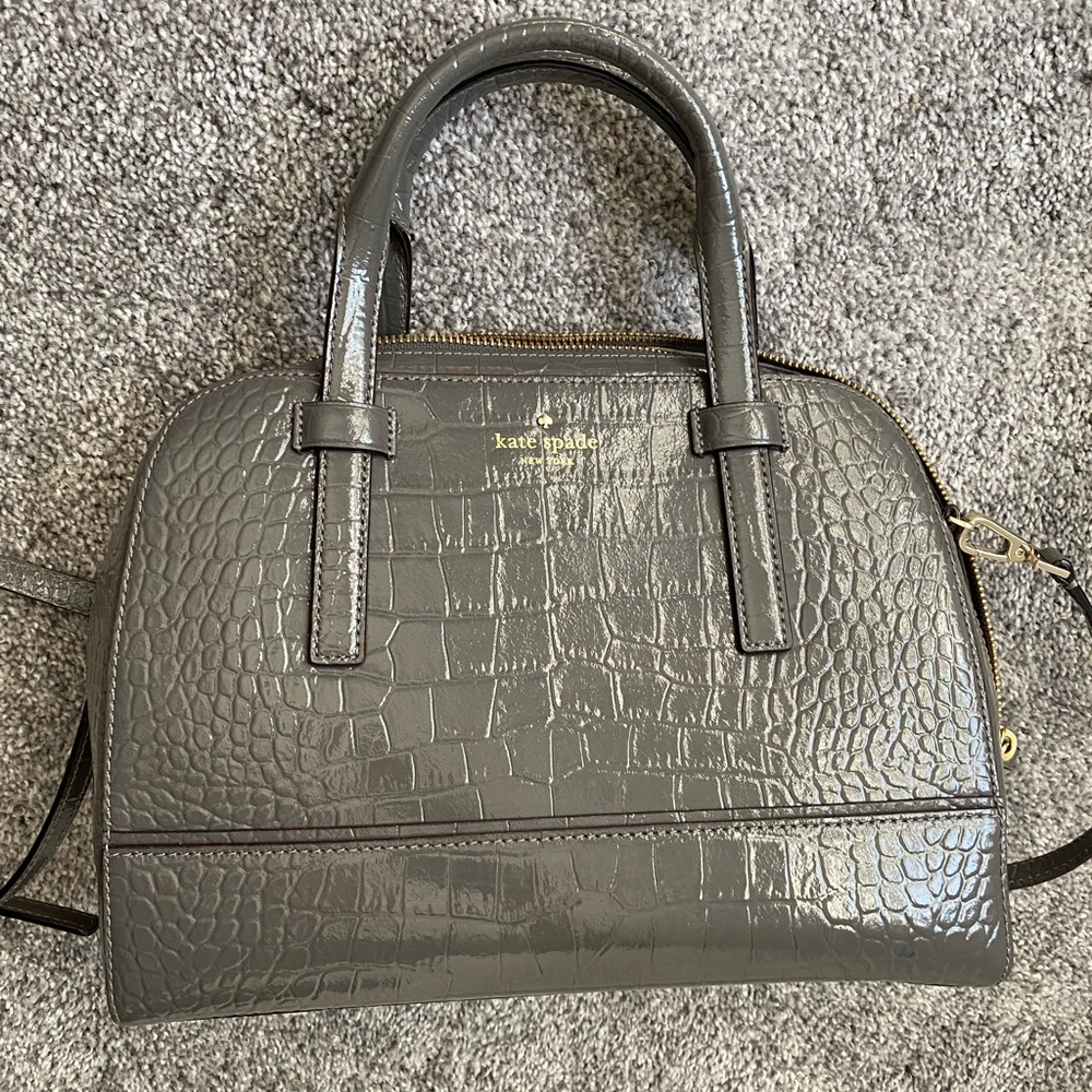 Kate Spade croc skin tote